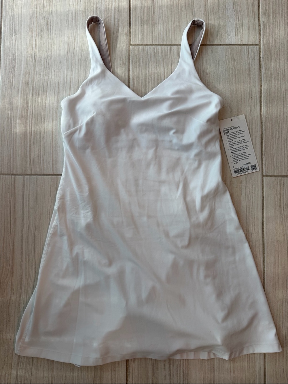 lululemon athletica White Slip Camisole Dress